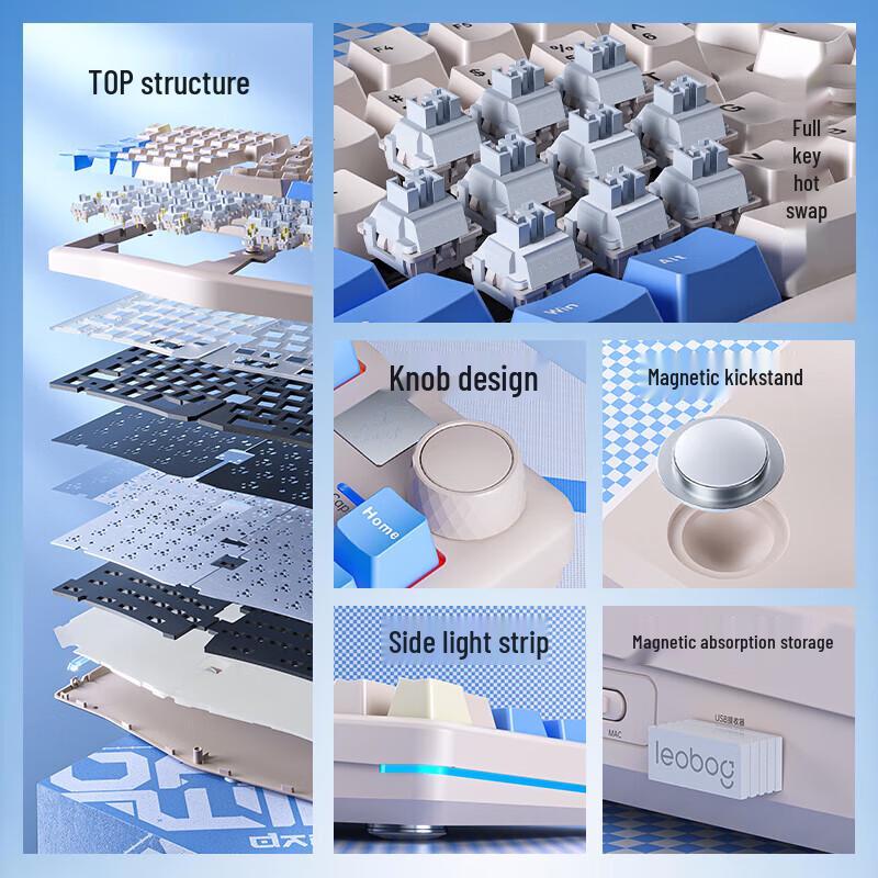 LEOBOG A75 Alice Ergonomic Mechanical Keyboard