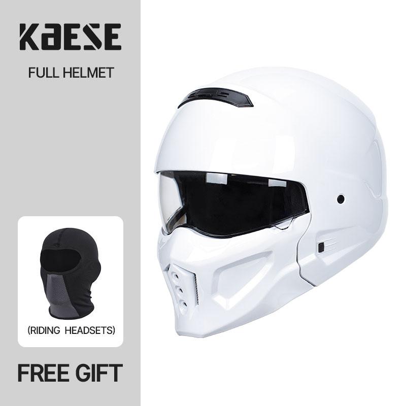 Classic Style Matt Black Scorpion Helmet Detachable Multi-purpose Combination Motorcycle Locomotive Capacete De Moto Masculino