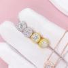Hot Selling Fine 925 Sterling Silver Necklace Pendant Earrings Jewelry Sets Moissanite Diamond Wedding Jewelry Sets for Women