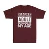 Funny Letter Humorous Print Mens Tshirt for Summer Made of Pure Cotton Trendy Street Style Hiphop Short Sleeve