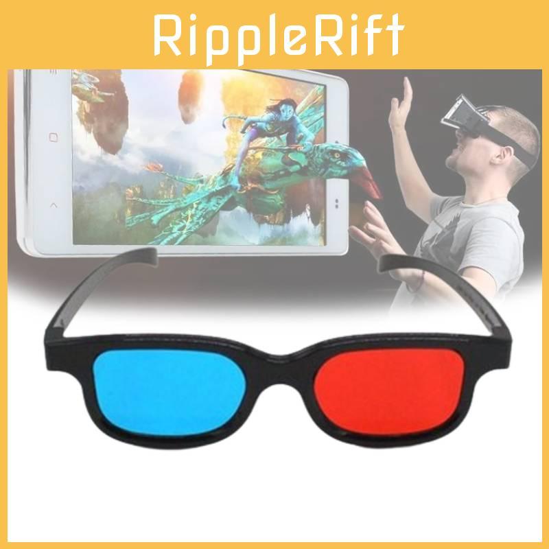 Durable Kids 3d Glasses With Polarized Red Blue Lenses Pvc Material Uv Protection