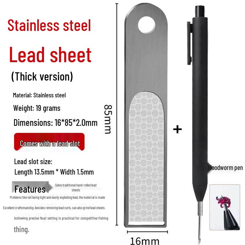 Thickened Stainless Steel Lead Sheet Roll for Fishing Accessories