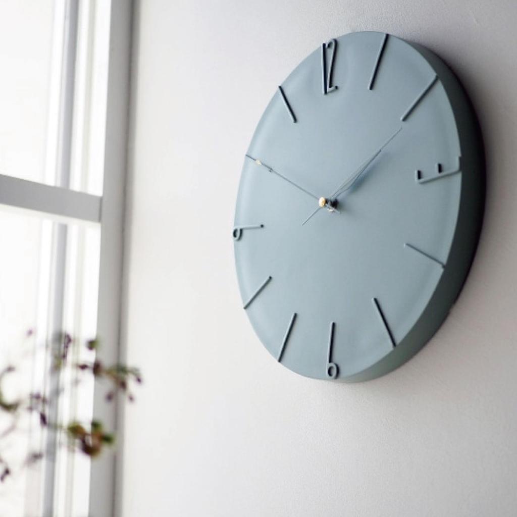 Interform Wall Clock Jarvi Turquoise Blue Gold Sweep Movement Diameter 29cm CL-4343