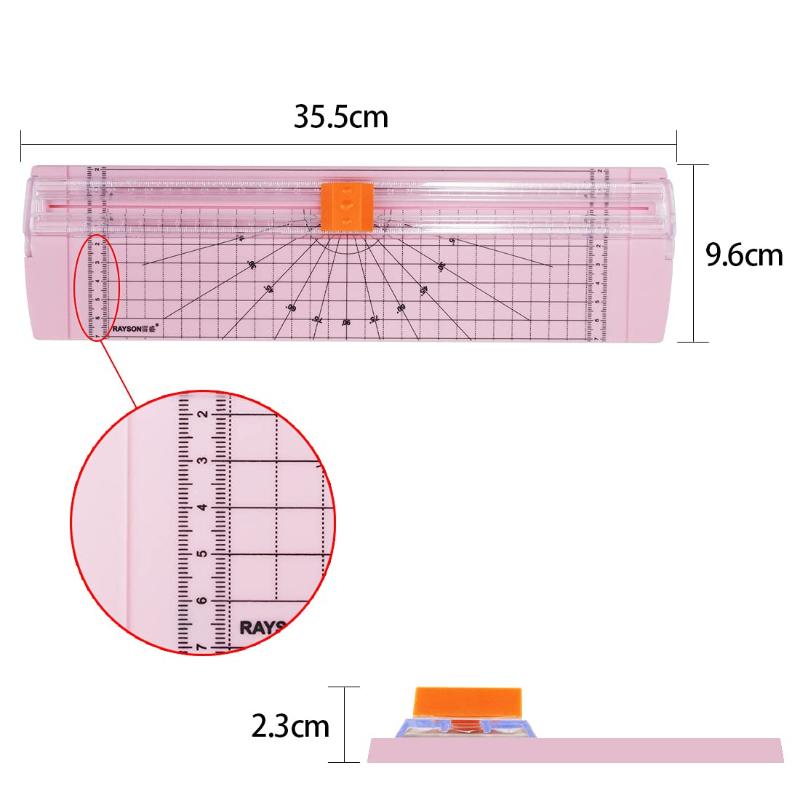 Portable A4 Paper Cutter Trimmer Scrapbook Trimmer Lightweight Cutting Mat Manual Cutting Tool Durable Plastic Art Crafts Tools