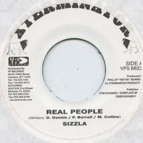 

7inch Record SIZZLA - Real People VPS8822 Xterminator 2003 US Reggae, Ska & Dub Used