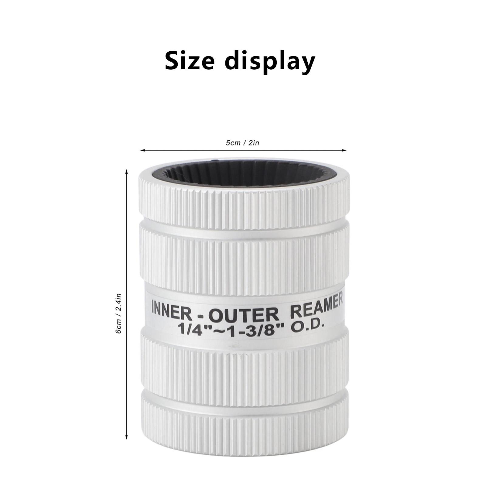 

Инструмент для снятия заусенцев с труб Внутренний Наружный Развертка для труб Алюминиевый сплав Эффективный