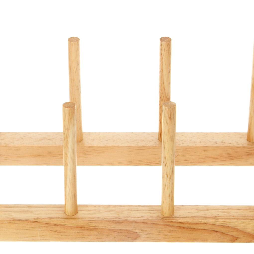 Natural Wood 5-Compartment Bowl Stand_WO036010