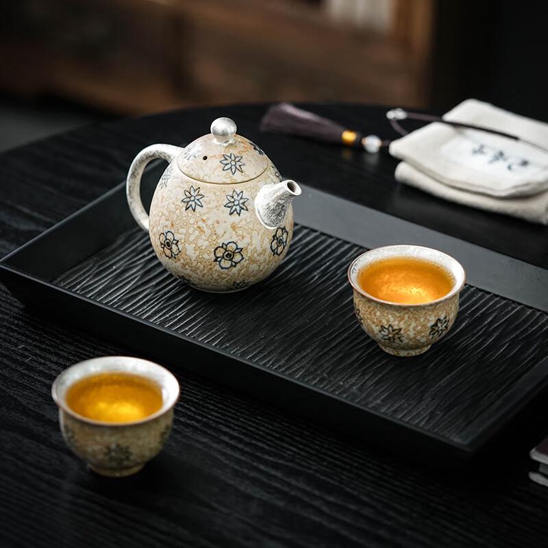 Chaxun Gilded Silver Flint Red Tea Set