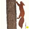 Yousheng 2D Animal Garden Stake, Cute Duck Yard Art Stake, Rusty Squirrel Garden Decoration for Yard Tree Lawn Flower