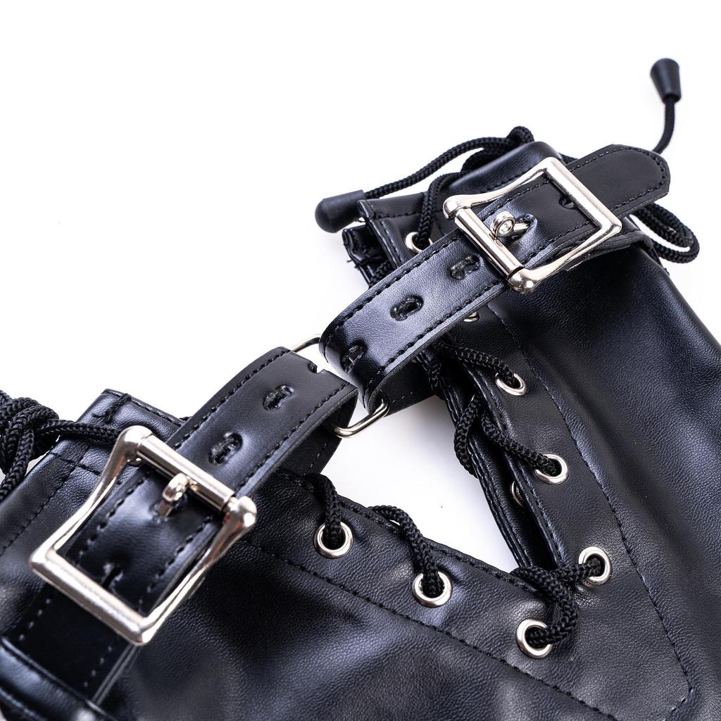 Bestselling Erotic Leather Bondage Restraint for Couples - K9 Handcuffs and Training Prop
