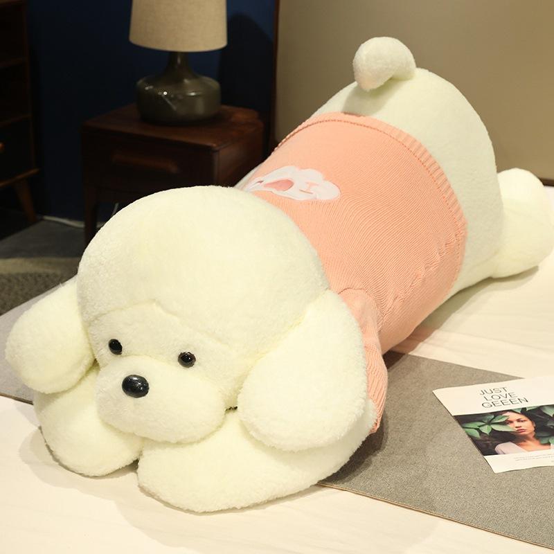Large Clothed Dog Doll Plush Toy Teddy Dog Doll Children's Soothing Ragdoll Girl Birthday Gift