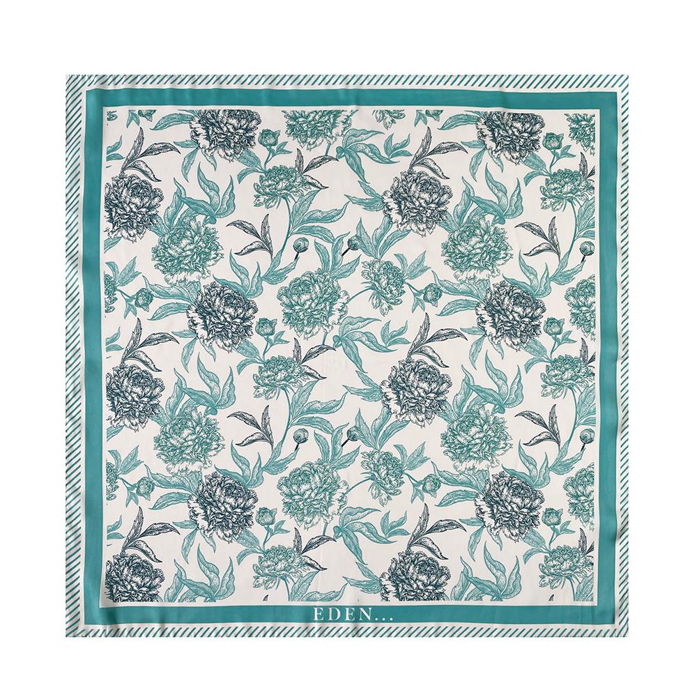 High-end wholesale thin small square scarf, imitation silk scarf, size 71, satin headscarf, versatile decorative shawl