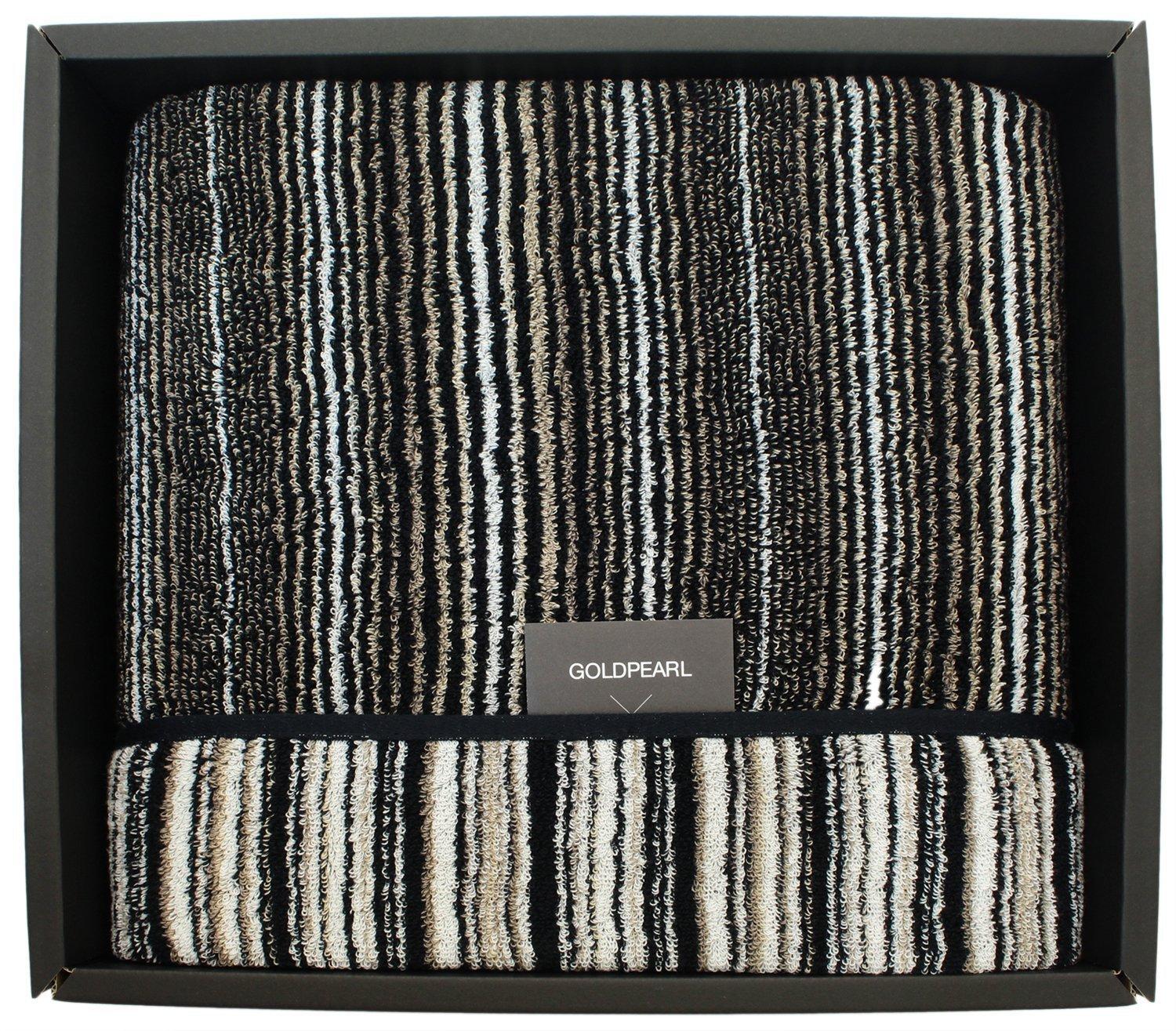 

Имабари Полотенце Банное полотенце Полосатый Полоски x Золотая жемчужина 05 Бесцветный