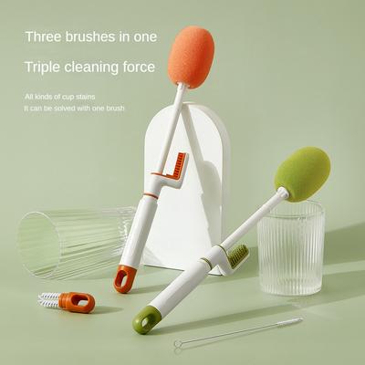 Cup Brush Lengthened Washing Cup Baby Bottle Brush Four-in-One Brush Cleaning Multifunctional Groove Gap Cleaning Rinse Insulation Cup Brush