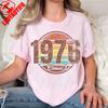 Classic Original Part Vintage 1976 Classics Shirt For Unisex Born In 49th Birthday Gift For Wounisex Retro Print Shirt Streetwear