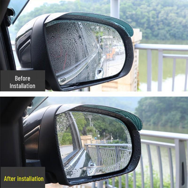 Universal Car Rearview Mirror Rainproof & Anti-Fog Film: Effective Water Repellent for Rainy Days