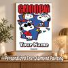 Snoopy Peanuts Custom Name Text 5D Diamond Painting Kit DIY Full Drill Diamond Art Decoration