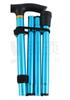 Ultra-Light Adjustable Folding Telescopic Aluminum Walking Stick - Non-Slip Hiking Trekking Pole