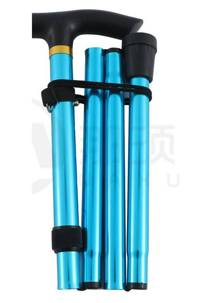 Ultra-Light Adjustable Folding Telescopic Aluminum Walking Stick - Non-Slip Hiking Trekking Pole