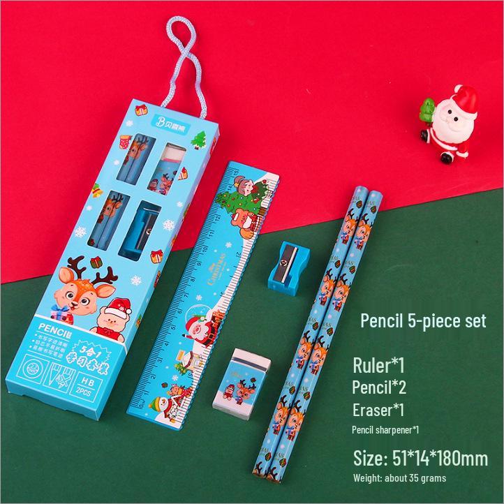 Christmas Handbag 6-Piece Set: School Stationery Gifts for Kids