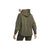 Nike Dri-Fit Solid Color Hooded Casual Long Sleeve Sweatshirt Women sweatshirt Khaki-Green FB5226-325