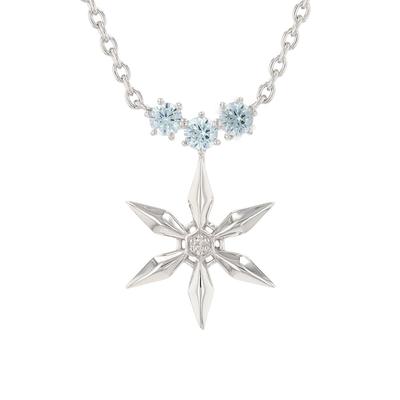 Die Eiskönigin – Völlig unverfroren - Silberne Halskette mit rhodiniertem Diamant-Zirkonia [Disney] (VPCDS20303)