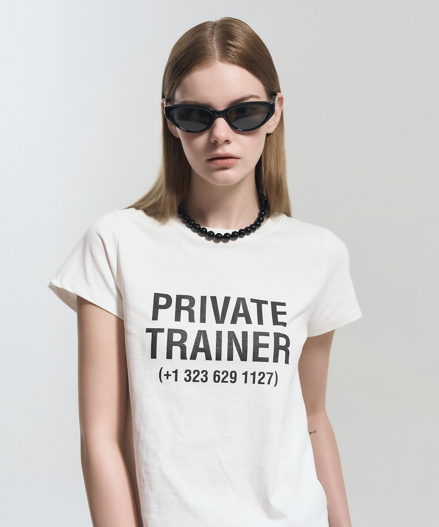 Pose Number Eight P.T Baby Tee (White) Free