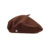 Ins Metal Standard Beret Autumn and Winter Retro Temperament Literary Painter Hat Showing Face Small Woolen Bud Hat Female