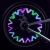 Colorful Bike Wheel Spoke Light USB Rechargeable RGB LED Neon Bicycle Tyre Flash Lights Rim Decor MTB Bike Safety Warning Lights