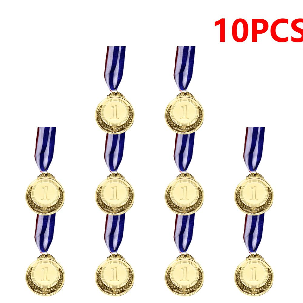 Winner Reward Medals Gold Silver Bronze Prizes Medal with Neck Ribbon Award Medal Kids Sport Competition Prize Medal Souvenir