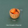 3Pcs/Set Dollhouse Simulation Vegetable Handheld Basket Model Mini Vegetables Decoration For 1/12 Dolls House Kitchen Play Toys