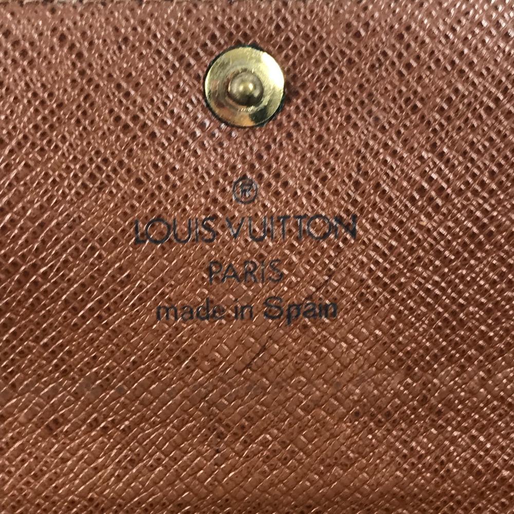 Louis Vuitton M61730 Monogram Portonebi Tresol Compact Wallet Flap Folded wallet