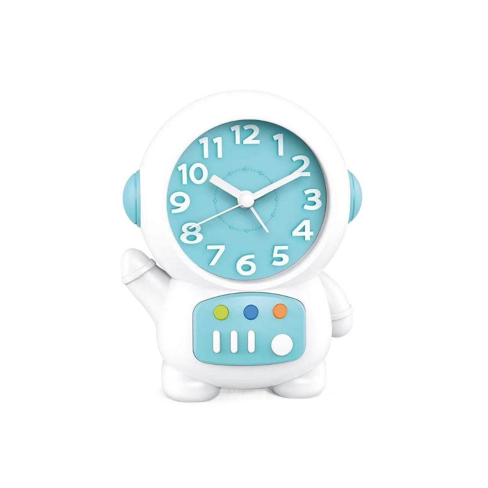 Astronaut Shaped Astronaut Desk Lamp Plastic Bedside Clocks Glowing Alarm Clock  Kids