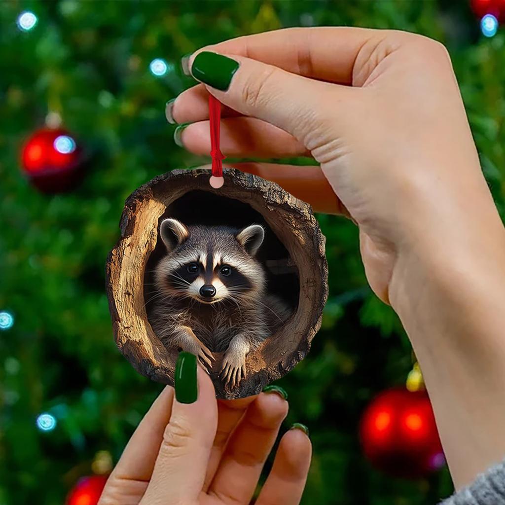 Animal Christmas Ornaments Christmas Ornaments Animal Acrylic Ornaments New Year Ornaments Christmas Pendants Standing On The Christmas Tree