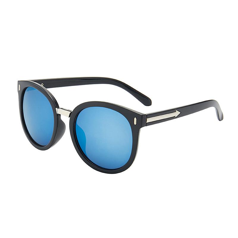 Classic Small Frame Round Sunglasses Women/Men Brand Designer Alloy Mirror Sun Glasses Vintage arrow sunglasses