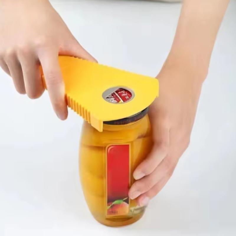 3-in-1 Multi-Purpose Can Opener, Manual Bottle Opener for Beer Coke, Jar Opener for Jam Lids, Smooth Edge Kitchen Can Opener