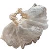 Korean Lace Hair Tie: Chic Women's Fashion Floral Elastic Hair Accessory 2025