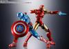 TAMASHII NATIONS Captain America On 155mm Painted Movable Figure S.H.Figuarts (Tech Avengers) Approx. PVC&ABS&Diecast