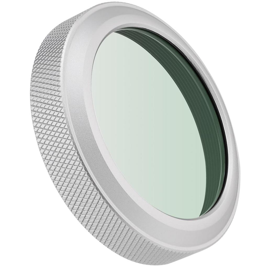 Haoge MC UV-kamera objektivbeskyttelsesfilter Fujifilm X100VI Fuji X100V kameratilbehør med integrert adapterring sølv vanntett nanobelegg HD