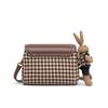 Bag Women's Autumn and Winter New Messenger Bag High-end Light Luxury Thousand Bird Grid Small Square Bag Shoulder Bag Luggage