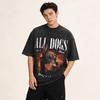 Doberman Digital Direct Injection Printing Loose And Versatile American Retro Vintage Short Sleeve T-Shirt Men'S And Women'S Ins
