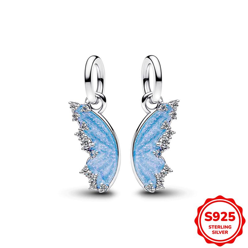 New In Original Butterfly Pendant Charm Beads Fits 3Mm Bracelets Necklace For Women Luxury Diy Jewelry Making Gift