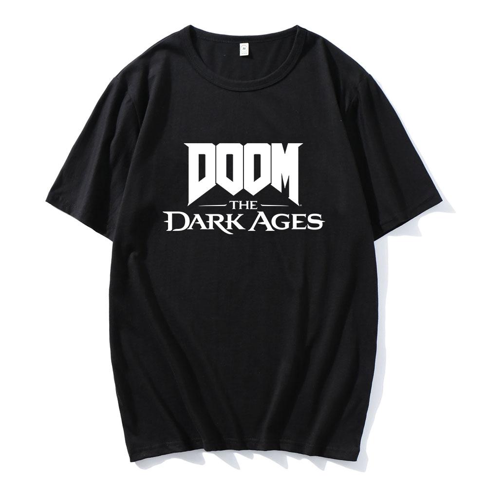 

Гра DOOMM The Dark Ages Принт Футболка З коротким рукавом Бавовняні футболки Унісекс Одяг Модні футболки L
