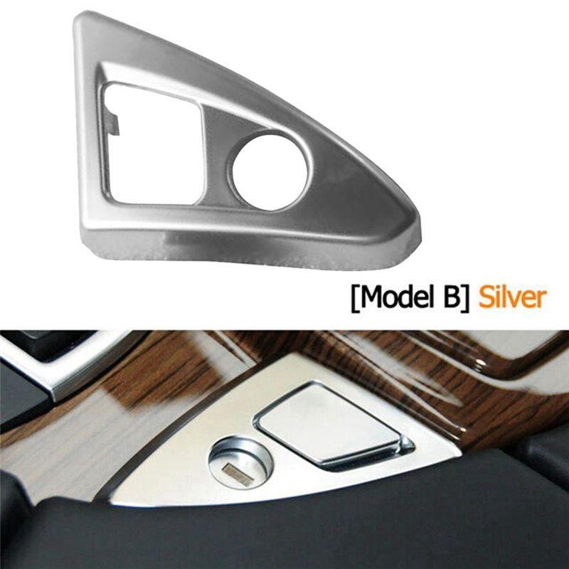 AC54-Car Console Lock Cylinder Trim Cover 51169171552 For BMW 5-Series F10 F11 F18 2010-2016 Armrest Box Switch Panel