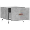 Coffee Table Concrete Grey 50x50x40 cm Wood Based Material
