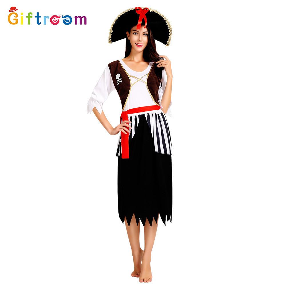 Elegant Alluring And Womens Pirate Costume Dress Perfect For Halloween And Events Costume