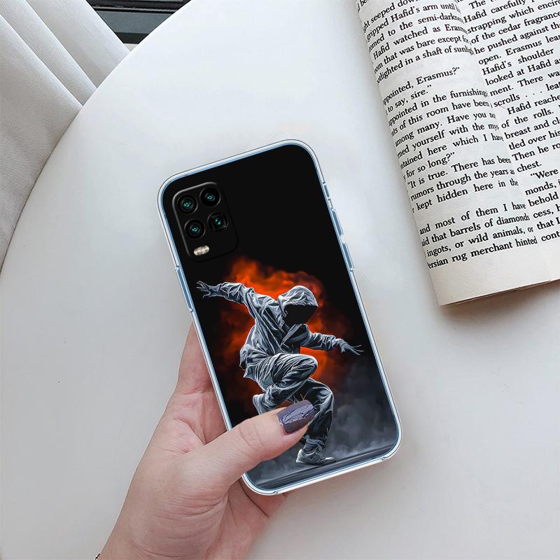 BH10 Break Hip-Hop Street Dance Transparent Phone Case for Motorola Moto G7 G8 G9 G84 G85 G73 G24 G15 Z2 Play Power Plus Motorola Moto G8