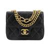 Sheepskin Chain Bag, Shoulder Bag, Crossbody Bag Small Women's Black AS3790-B10592-94305