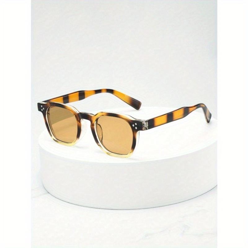 1pc Men's Oval Small Frame Simple Stylish Fashion Fashion Glasses (Suitable For Driving, Travel, Casual, Vacation, Outdoor Sports, Daily Use)