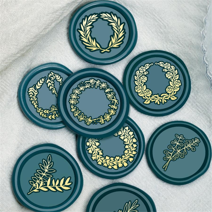 Botanical Monstera Leaf Wax Seal Stamp Classic Plant Vintage Sealing Wax Stamp Retro 25mm Removable Brass Head for Wedding Invit